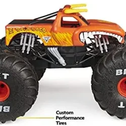 Monster Jam, Official Mega Grave Digger All-Terrain Remote Control Monster Truck with Lights - Image 6