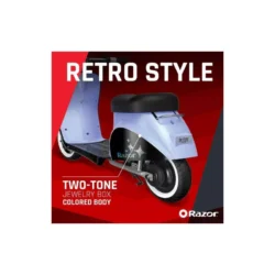 Purple, 12V Miniature Euro-Style Electric Scooter, Up to 8 MPH, for Ages 7+ - Image 9