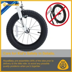 Royalbaby Kids Bike Freestyle BMX Bicycle with Training Wheels Kickstand - Image 9