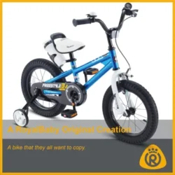 Royalbaby Kids Bike Freestyle BMX Bicycle with Training Wheels Kickstand - Image 5
