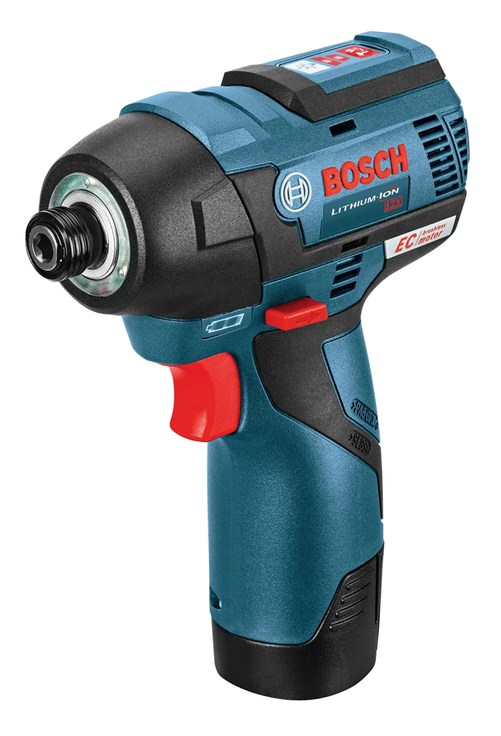 BOSCH CLPK22-120 12V Max Cordless 2-Tool 3/8 in. Drill/Driver and 1/4 in. Impact Driver Combo Kit with 2 Batteries, Charger and Case,Blue - Image 36