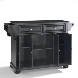 Crosley Lafayette Natural Wood Top Kitchen Island - White - Image 11
