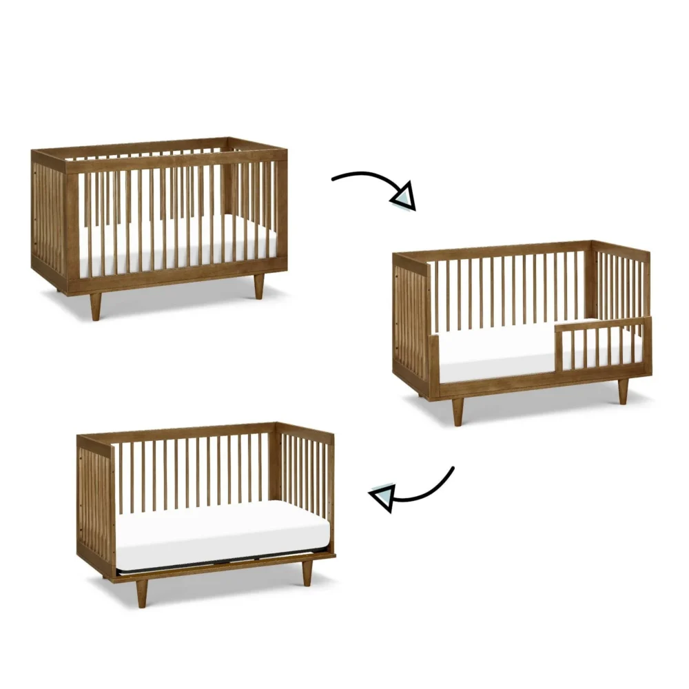 DaVinci Marley 3-in-1 Convertible Crib - Walnut - Image 3