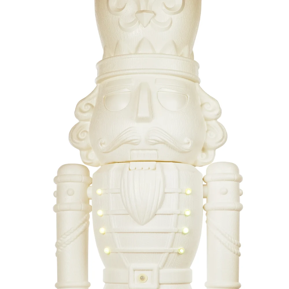 Animated White Nutcracker Blow Mold, 75 in, 6.25 ft, by Holiday Time - Image 2