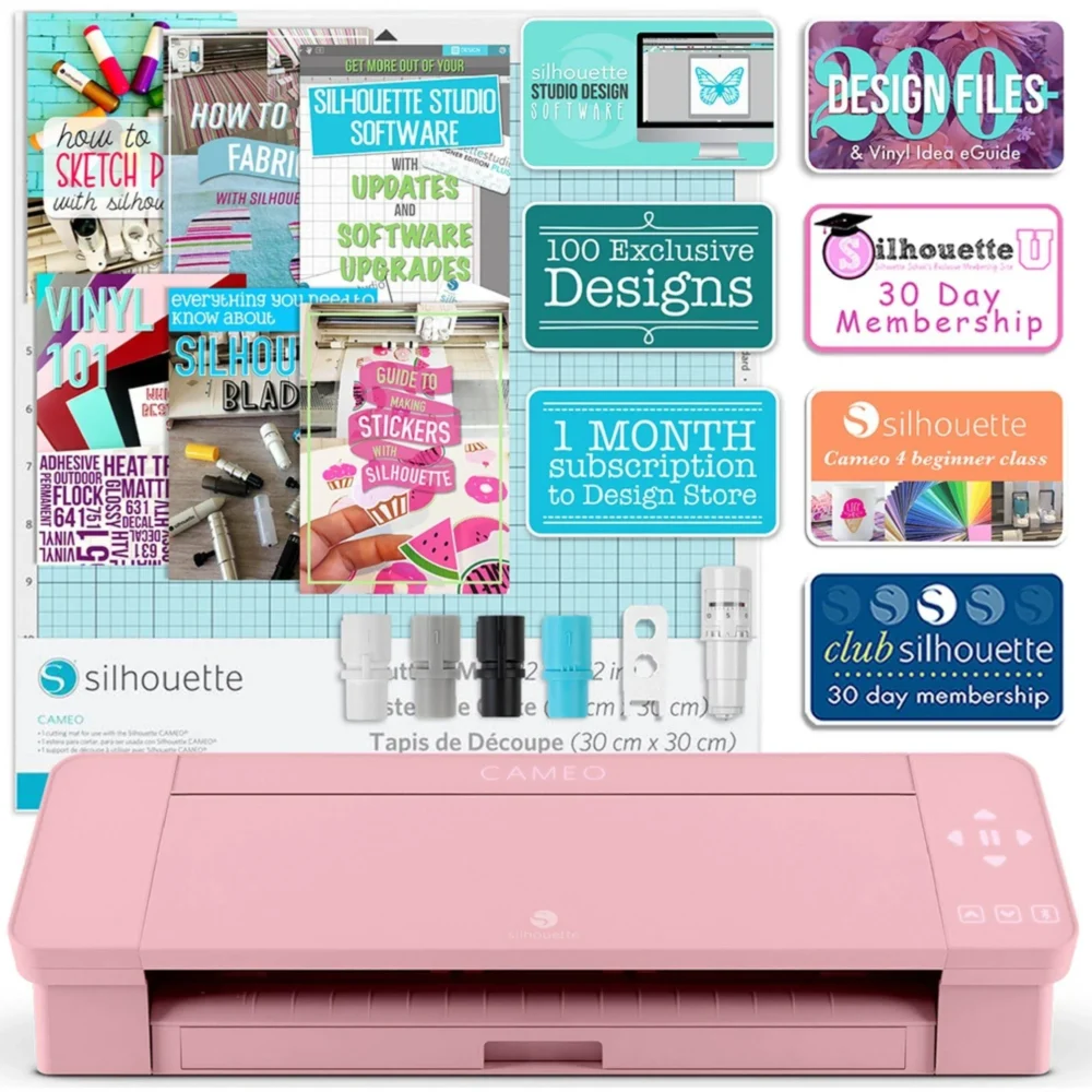 Silhouette Cameo 4 Vinyl Cutting Machine, Pink - Image 7