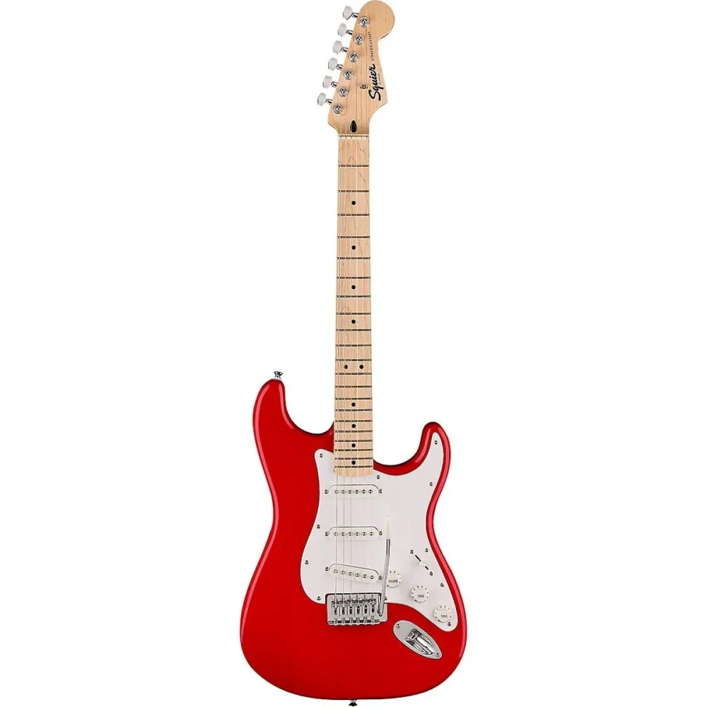 Sonic?Stratocaster?Limited-Edition?Maple?Fingerboard?Electric?Guitar?Pack?with?Frontman?10g?Amp?Torino?Red