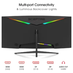 Sceptre 34 Inch 165Hz Curved Ultrawide WQHD Monitor - Image 7