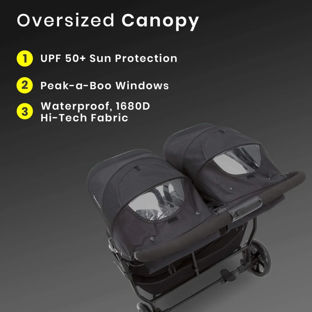 Jeep Destination Ultralight Side x Side Double Stroller - Image 6