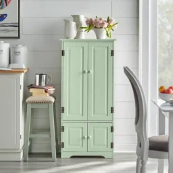 Tall Storage Cabinet Mint Green - Buylateral