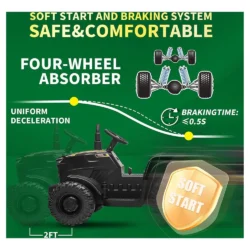 Joyracer 24 Volt Ride on Toys with Remote Control, 400W Motor, 9AH Battery Powered Ride on Tractor - Image 6