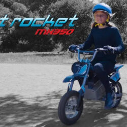 Miniature Dirt Rocket Mx350 Electric-Powered Dirt Bike - Black with Decal Included, 24V Electric Ride-On Motocross Bike for Kids 13+ - Image 2