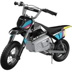 Miniature Dirt Rocket Mx350 Electric-Powered Dirt Bike - Black with Decal Included, 24V Electric Ride-On Motocross Bike for Kids 13+ - Image 11