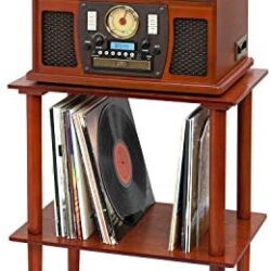 Victrola 8-in-1 Bluetooth Record Player & Multimedia Center, Built-in Stereo Speakers – Turntable, Wireless Music Streaming - Image 5