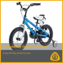 Royalbaby Kids Bike Freestyle BMX Bicycle with Training Wheels Kickstand - Image 4
