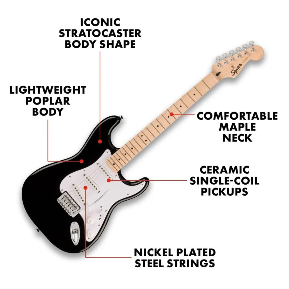 Squier Sonic Stratocaster Pack (Black) - Image 12