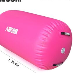 AWSUM Inflatable Air Gymnastics Mat 10 ft 13 ft 16 ft Training mat 4 inches Thick tumble track Air Roller with Electric Pump for Home/Gym - Image 8