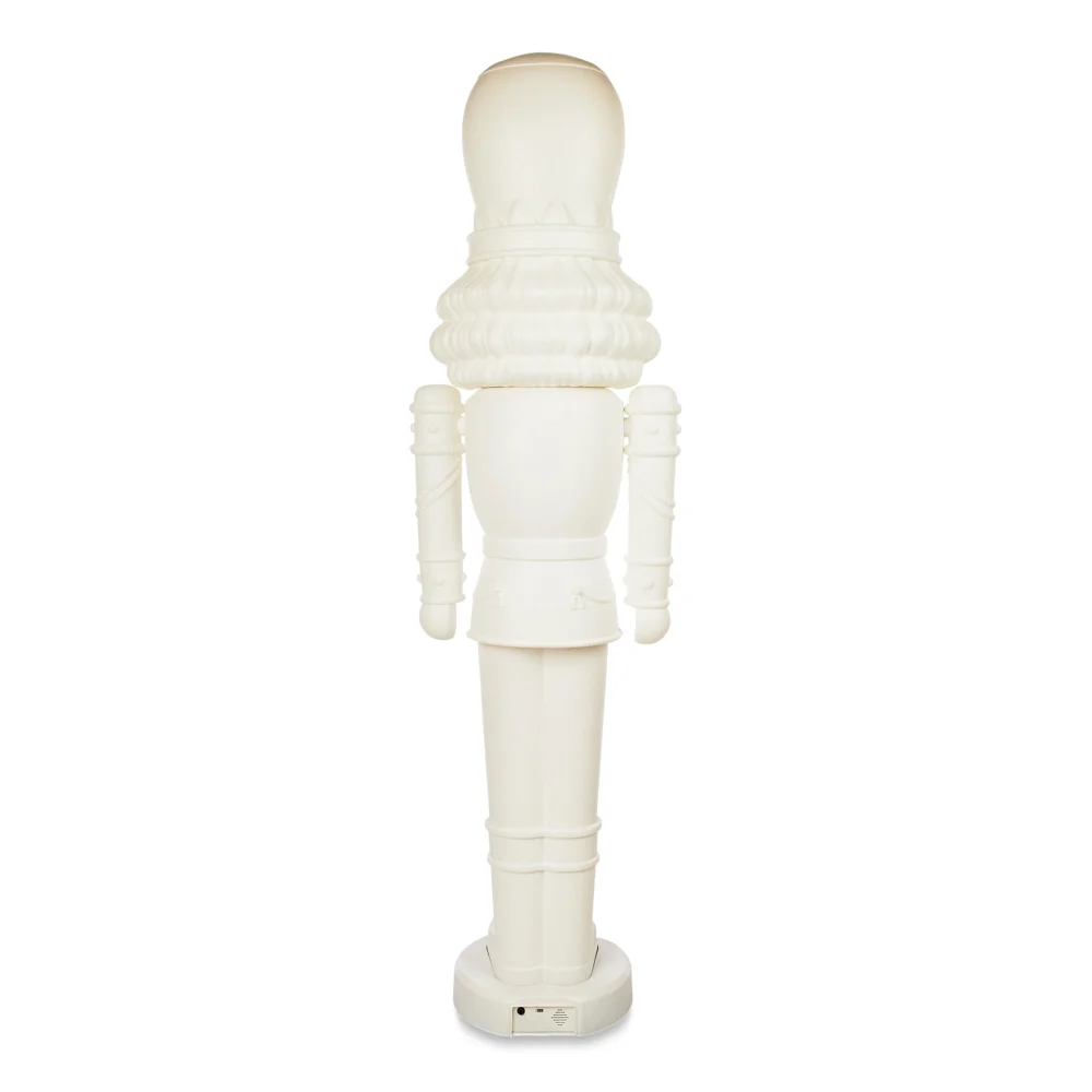 Animated White Nutcracker Blow Mold, 75 in, 6.25 ft, by Holiday Time - Image 4