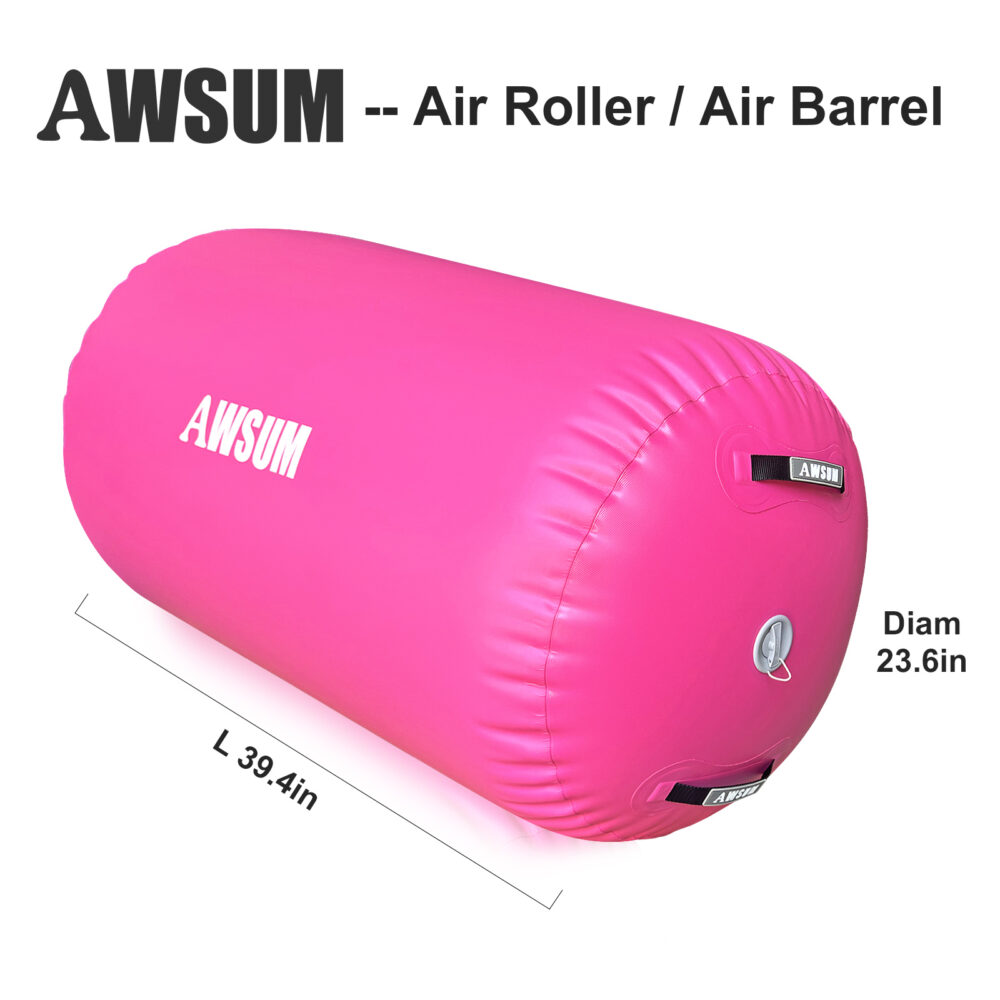 AWSUM Inflatable Air Gymnastics Mat 10 ft 13 ft 16 ft Training mat 4 inches Thick tumble track Air Roller with Electric Pump for Home/Gym - Image 7