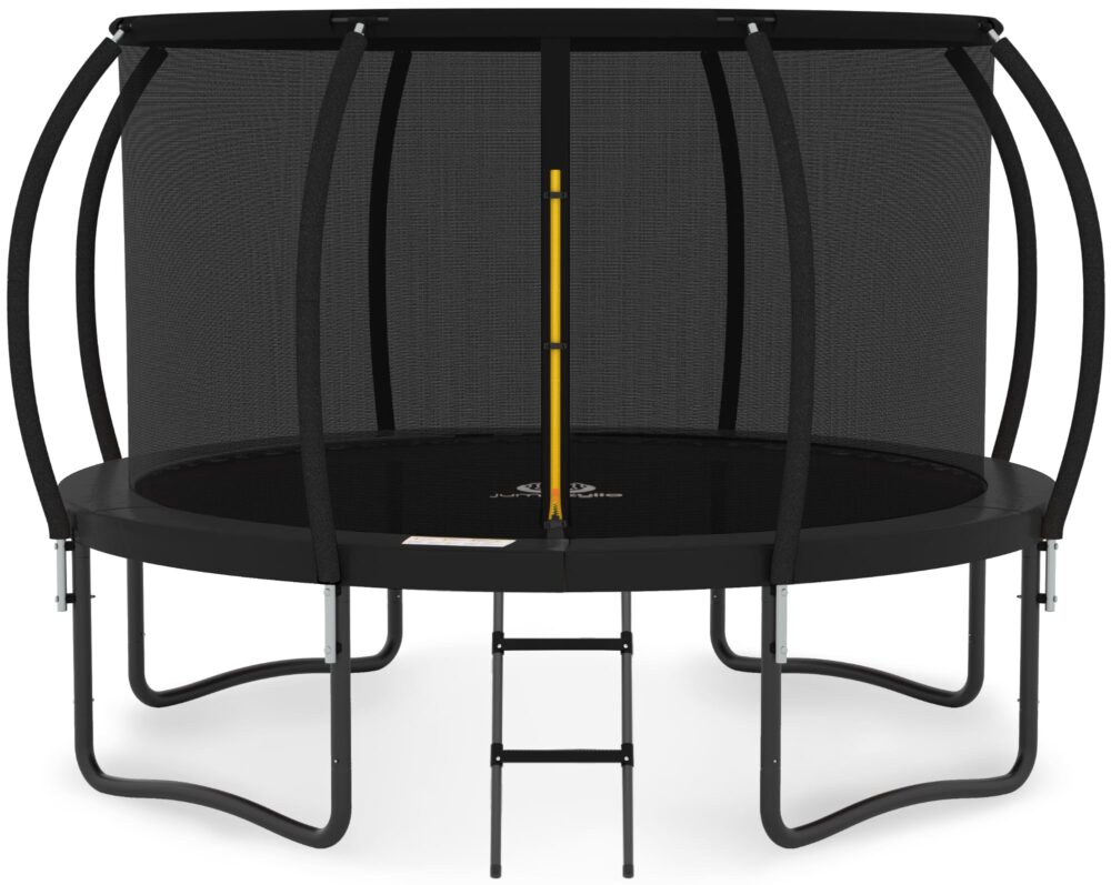 JUMPZYLLA 8FT Trampoline Outdoor with Enclosure for Kids