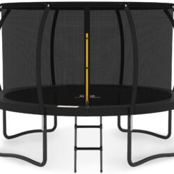 JUMPZYLLA 8FT Trampoline Outdoor with Enclosure for Kids