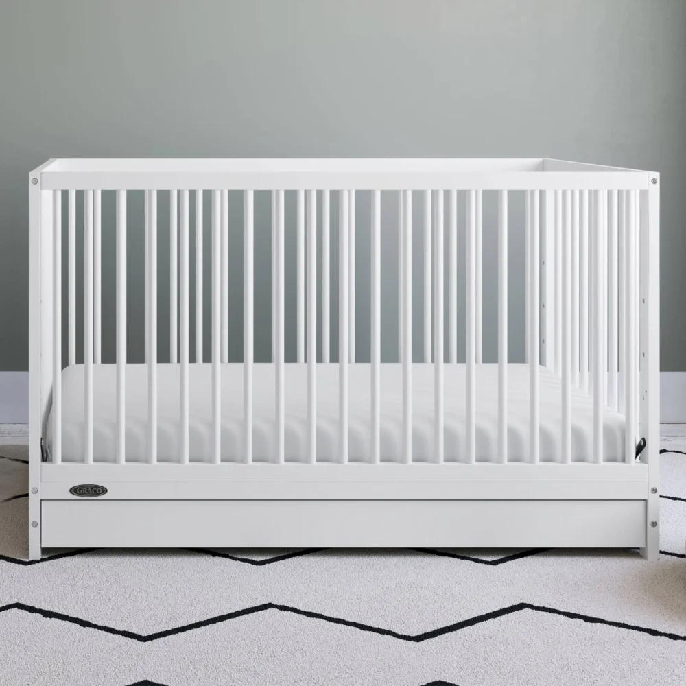 Graco - Teddi 5-in-1 Convertible Crib with Drawer - White - Image 6