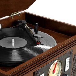 Victrola 8-in-1 Bluetooth Record Player & Multimedia Center, Built-in Stereo Speakers – Turntable, Wireless Music Streaming - Image 15