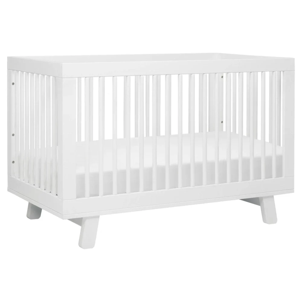 Babyletto Hudson 3-in-1 Convertible Crib with Toddler Rail, White