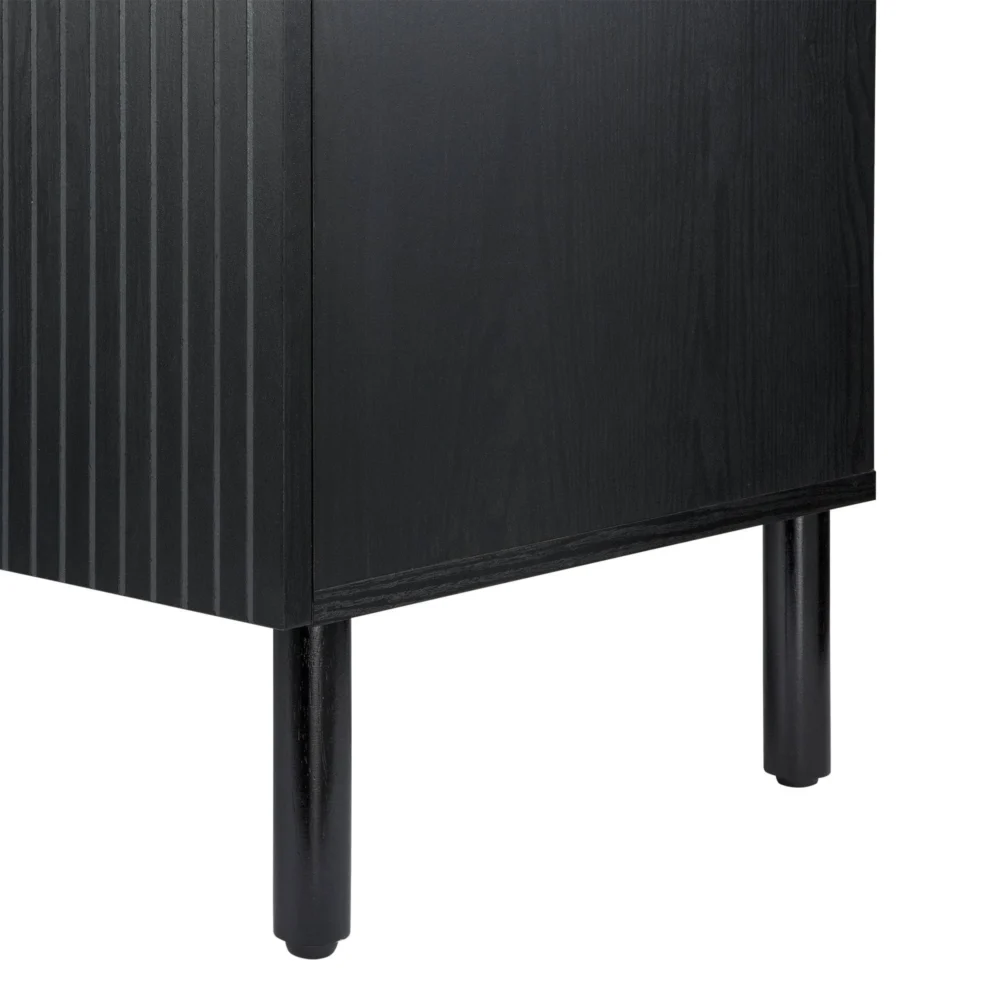 Sango Merk 2-Door Cabinet, Black - Image 9