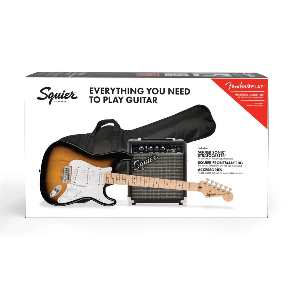 Squier Sonic Stratocaster Pack (2-Color Sunburst) - Image 3