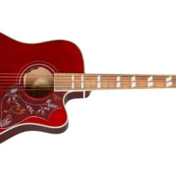 Epiphone Hummingbird EC Studio Limited-Edition Acoustic-Electric Guitar Wine Red by Woodwind & Brasswind - Image 7