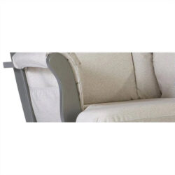 Stork Craft Hoop Custom Glider and Ottoman Set, White/Taupe Swirl - Image 13