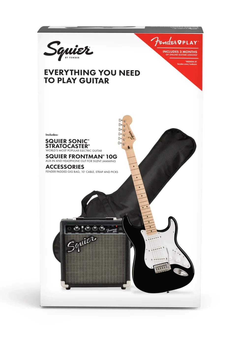 Squier Sonic Stratocaster Pack (Black) - Image 13