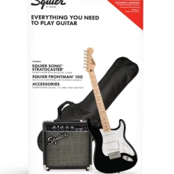 Squier Sonic Stratocaster Pack (Black) - Image 13