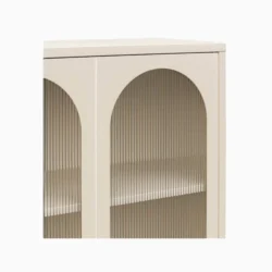 Mr. Kate Luna Tall 2 Door Accent Cabinet with Fluted Glass, Sky Blue - Image 11