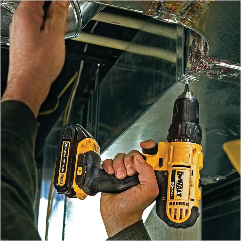 DEWALT 20V MAX Cordless Drill and Impact Driver, Power Tool Combo Kit with 2 Batteries and Charger (DCK240C2) - Image 10