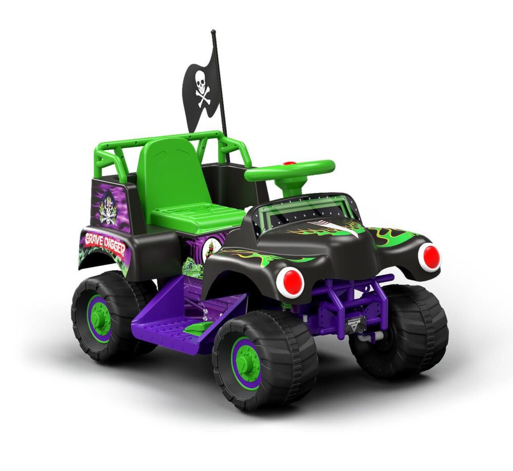 6 Volt Grave Digger Ride On Monster Truck ?with Authentic Monster Jam Graphics for Boys and Girls Ages 18-36 months - Image 3