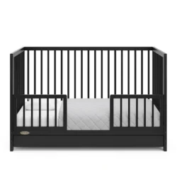 Graco - Teddi 5-in-1 Convertible Crib with Drawer - Black - Image 8