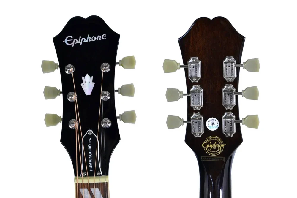 Epiphone Hummingbird EC Studio Limited-Edition Acoustic-Electric Guitar Tobacco Sunburst - Image 2