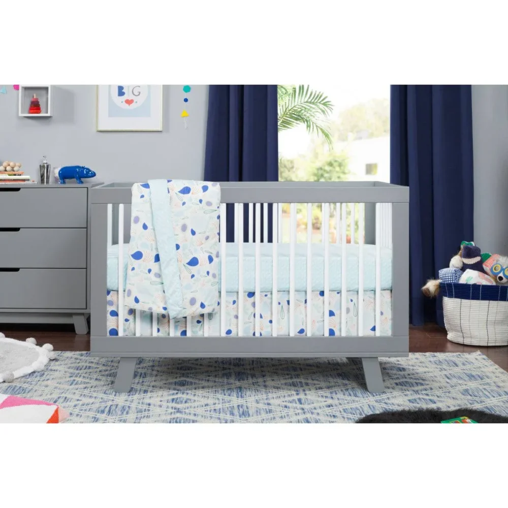 Babyletto Hudson 3-in-1 Convertible Crib with Toddler Conversion Kit - Honey - Image 2