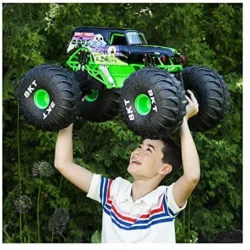 Monster Jam, Official Mega Grave Digger All-Terrain Remote Control Monster Truck with Lights - Image 13