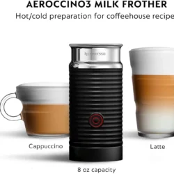 Nespresso Vertuo Plus Coffee and Espresso Maker by De’Longhi, Grey with Aeroccino Milk Frother - Image 4