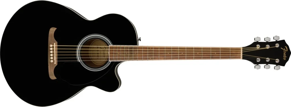 FA-135CE Concert Acoustic-Electric Guitar Black - Image 4