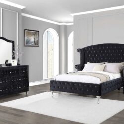 Coaster Deanna 4-Piece Eastern King Bedroom Set Black