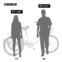 Viribus Adult Tricycle, 7 Speed Tricycle for Adults, 24" 3 Wheel Bikes for Adults with Baskets - Image 4