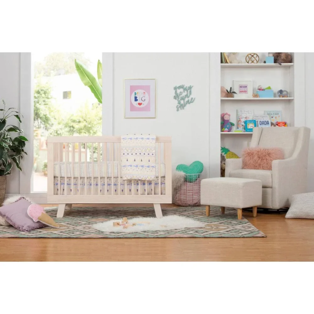 Babyletto Hudson 3-in-1 Convertible Crib with Toddler Conversion Kit - Honey - Image 11