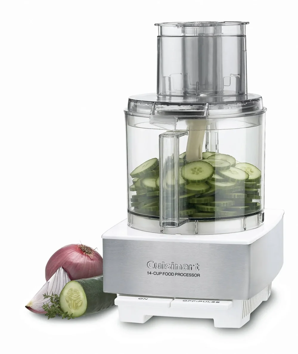 14-Cup Food Processor - Brushed Stainless Steel/White - Image 8