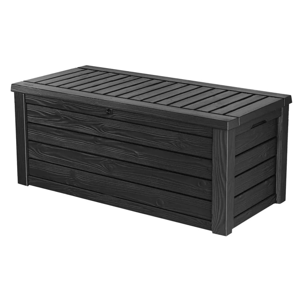 Keter Westwood Outdoor Storage 150 Gallon Resin Deck Box, Dark Gray - Image 8