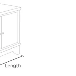 Hudson&Canal Whitman 28" Wide Rectangular Accent Cabinet in Black Grain - Image 8
