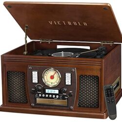 Victrola 8-in-1 Bluetooth Record Player & Multimedia Center, Built-in Stereo Speakers – Turntable, Wireless Music Streaming - Image 20