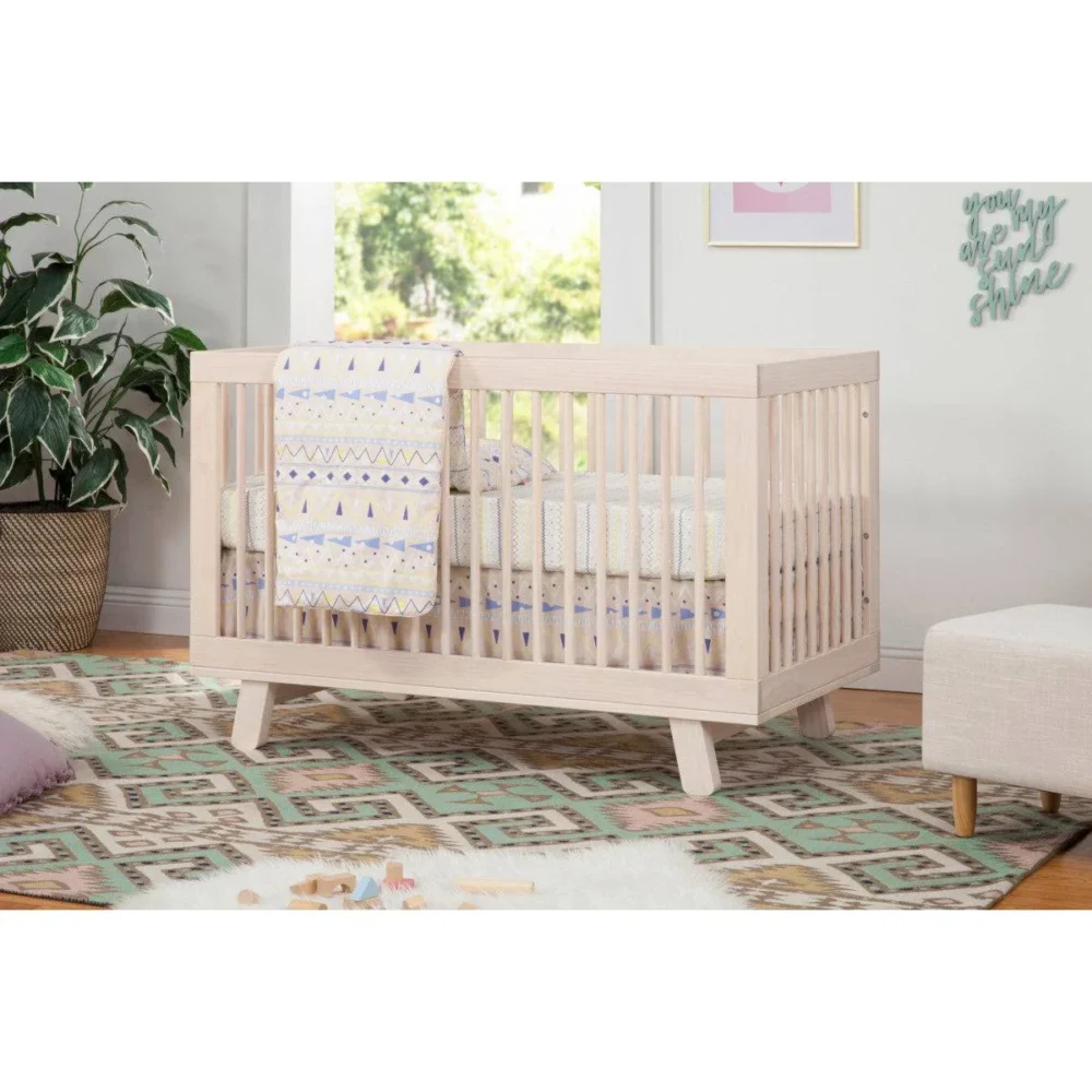 Babyletto Hudson 3-in-1 Convertible Crib with Toddler Conversion Kit - Honey - Image 6